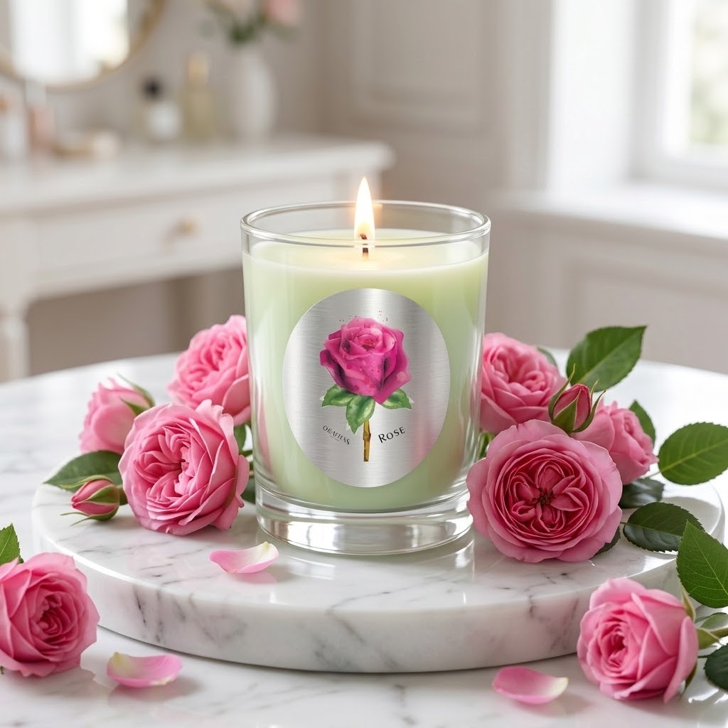Rose - Beeswax Candle