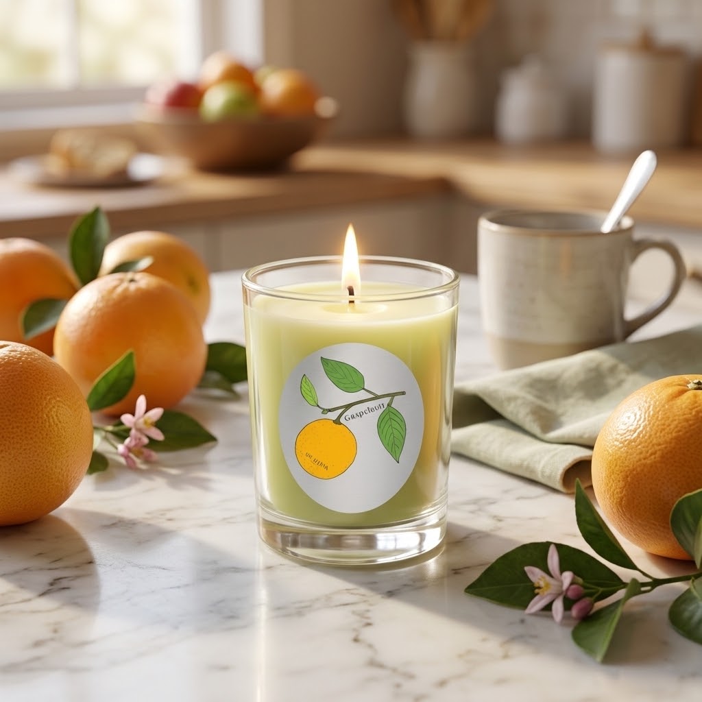 Grapefruit - Insect Repellent Beeswax Candle