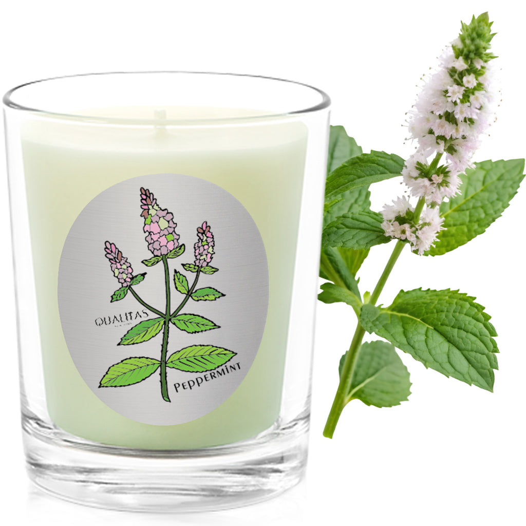 Peppermint Leaf - Insect Repellent Beeswax Candle