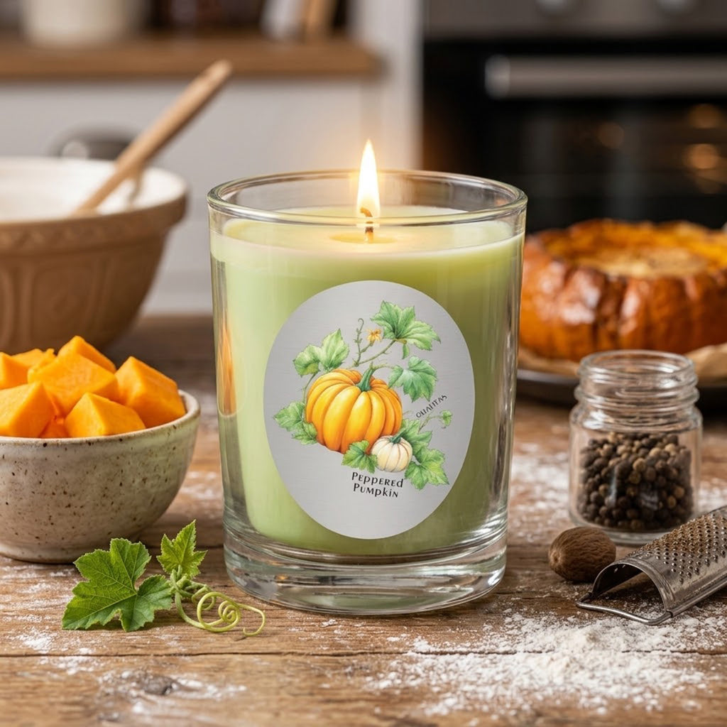 Peppered Pumpkin - Beeswax Candle
