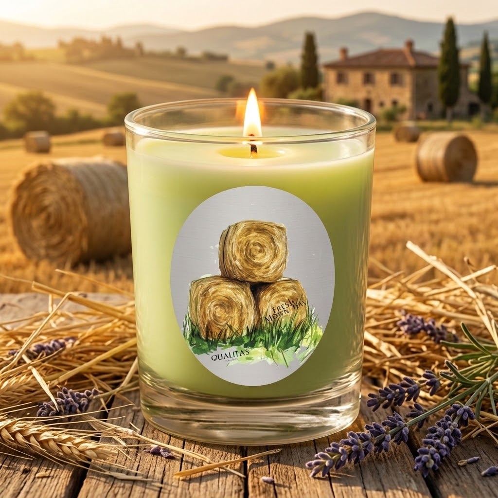 Fresh Mown Hay - Beeswax Candle