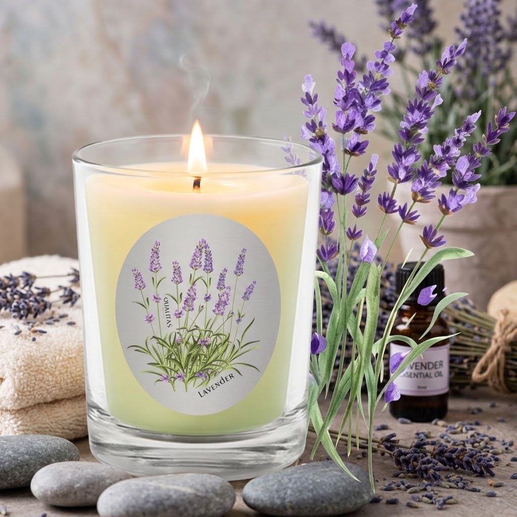 Lavender - Insect Repellent Beeswax Candle