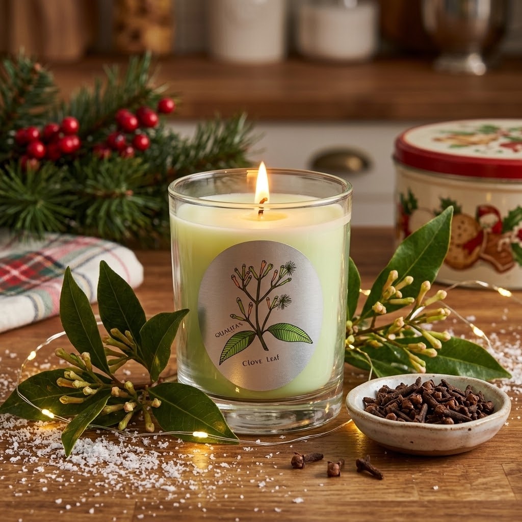 Clove Leaf - Insect Repellent Beeswax Candle