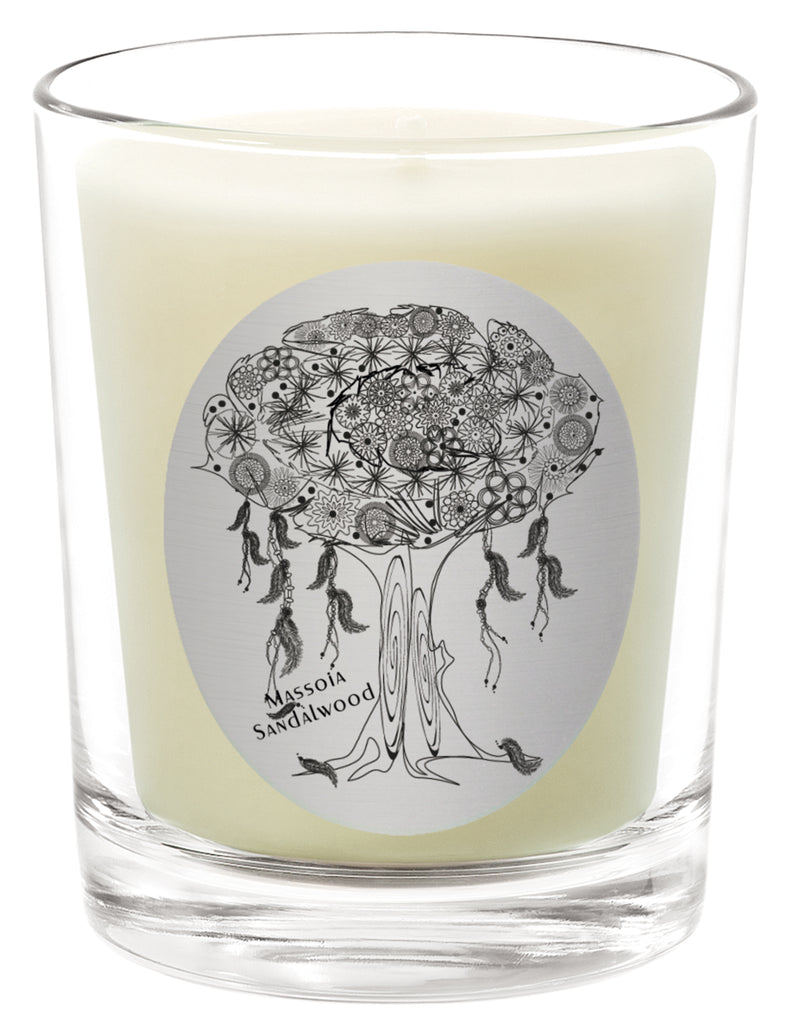 Massoia Sandalwood - 100% Pure Beeswax Candles Made in USA | Qualitas Candles 