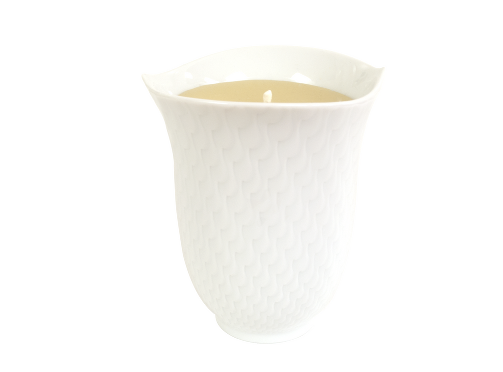 Meissen Beaker Waves - 100% Pure Beeswax Candles Made in USA | Qualitas Candles 