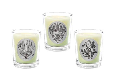 Candle Set - Lavender, Hearth, Myrrh. - 100% Pure Beeswax Candles Made in USA | Qualitas Candles 