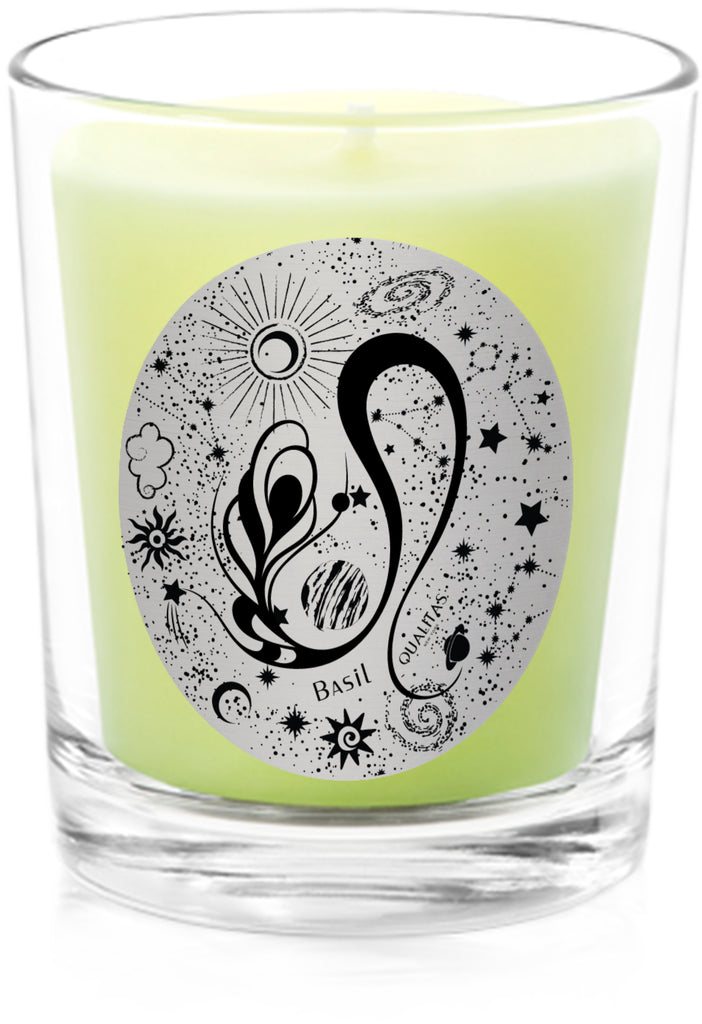 LEO: JULY 23 - AUGUST 22  - BASIL - 100% Pure Beeswax Candles Made in USA | Qualitas Candles 